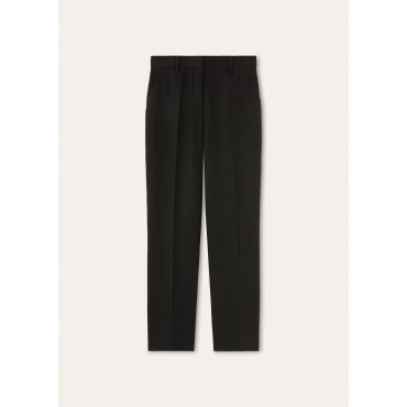 Loro Piana - Ashford Trousers Royal Lightness, Woman, Black Pine, Size: 36