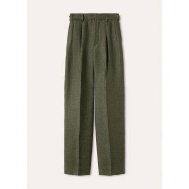Loro Piana - Hector Trousers Cover Linen, Woman, Quietly Oak, Size: 36