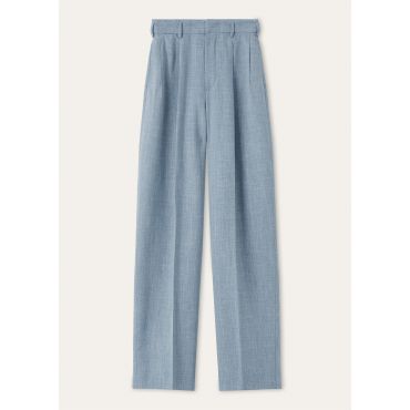 Loro Piana - Hector Trousers Summertime, Woman, Rain Blue, Size: 38
