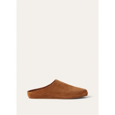 Loro Piana - Tomori Walk Sabot Suede, Man, Brandy, Size: 44