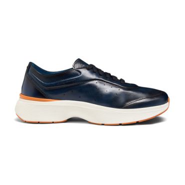 Santoni Men's Blue Leather Easy Bounce Sneaker, Size: 5