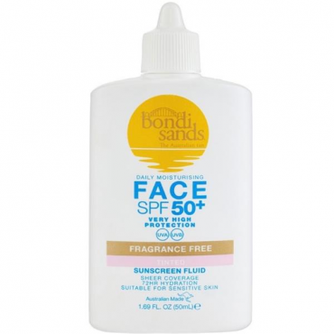 Bondi Sands - SPF 50+ Fragrance Free Tinted Face Fluid (50ml)