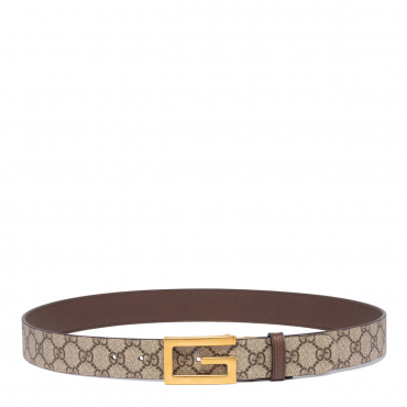 Gucci - Reversible belt with squared Interlocking G (95cm)