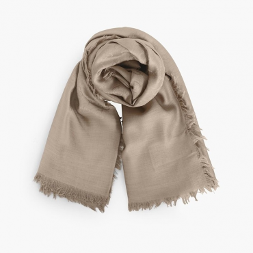 Gucci - Jacquard GG Pattern Beige Scarf