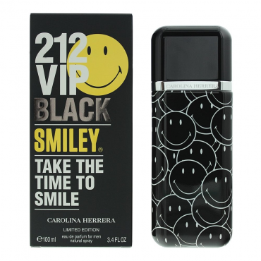 Carolina Herrera - 212 VIP Black Smiley Limited Edition Eau De Parfum (100ml)