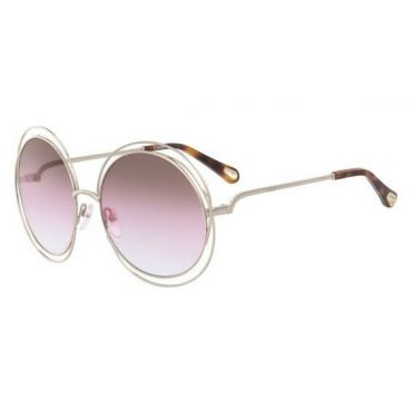 Chlo CE114SD Carlina Gold Brown Rose Sunglasses For Women