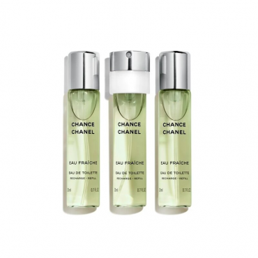 Chanel - Chance Twist and Spray Eau Fraiche Giftset EDT Spray Refill (3x20ml)