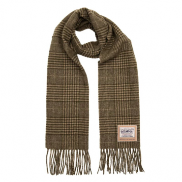 Heritage Traditions- Prince of Wales Check Wool Scarf - Green