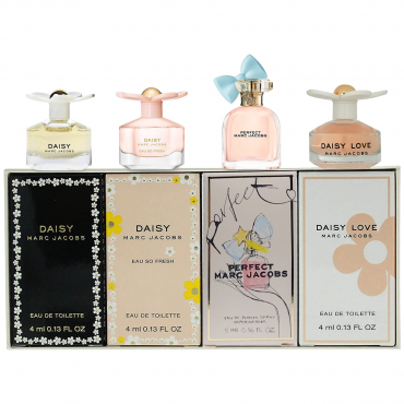 Marc Jacobs - 4 Pcs Daisy Mini Set Damaged (3x 4ml EDT, 1x 5ml EDP)