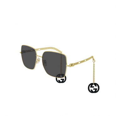 Gucci - GG 0724S (001) Women&#039;s Sunglasses gold/grey