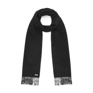 Hortons England - 100% Cashmere Scarf -Black