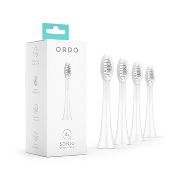 Ordo - Sonic+ White Electric Brush Heads (4pk)