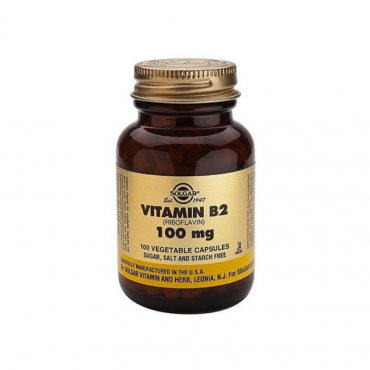 Solgar - Vitamin B2 100mg Riboflavin (100 Vegetable Capsules)