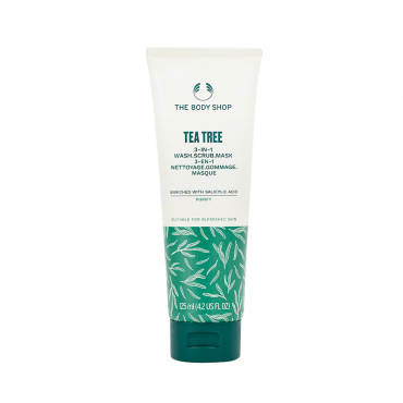 The Body Shop - Tea Tree 3-in-1 Wash, Scrub &amp; Mask (125ml)