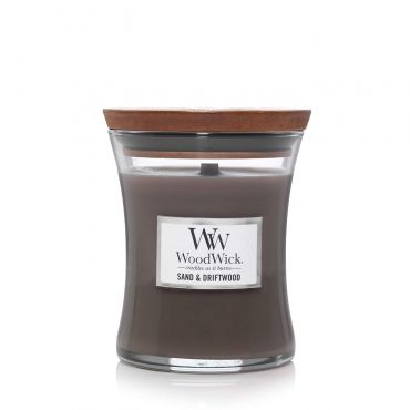 WoodWick - Sand and Driftwood Medium Jar Candle (275g)