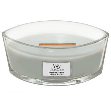 WoodWick - Lavender &amp; Cedar Ellipse Jar Candle