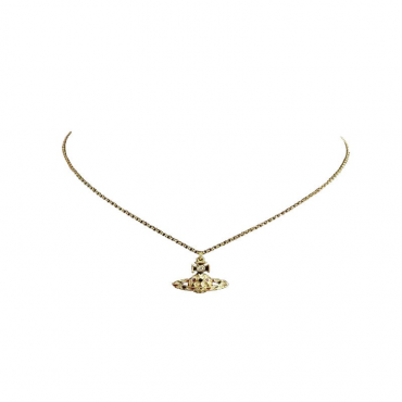 Vivienne Westwood - Harlequin Small Bas Relief Pendant Gold/ Black, Oxblood