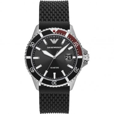 Emporio Armani - Diver Quartz Black Dial Men&#039;s Watch (AR11341)