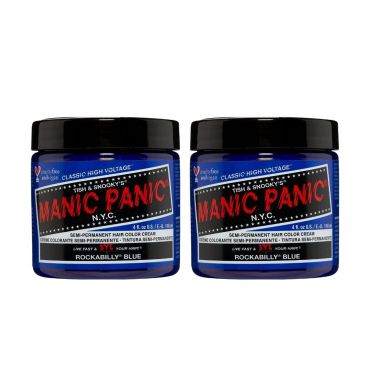 Manic Panic - High Voltage Semi-Permanent Hair Colour Cream - Rockabilly Blue (2x118ml)