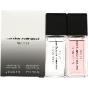 Narciso Rodriguez Layering Duo For Her Gift Set 20ml For Her Pure Musc EDP + 20ml For Her Musc Noir EDP
