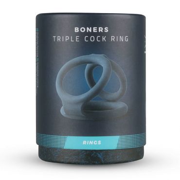 Boners Triple Cock Ring Classic Penis Ring - Amorana