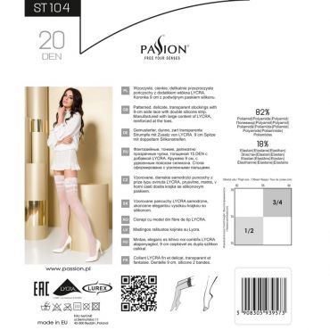 Passion, ST104 20 DEN, Overknees & Sexy Stockings, 1/2-XS/S - Amorana