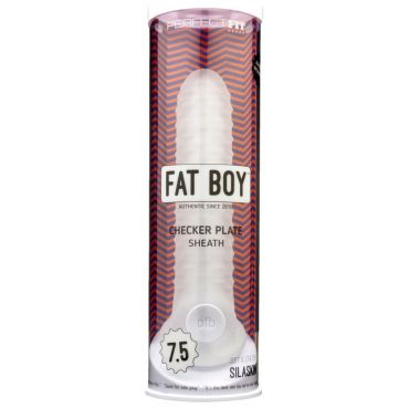 Perfect Fit, Fat Boy Checker Plate, Penis Sleeve, 20 Cm - Amorana