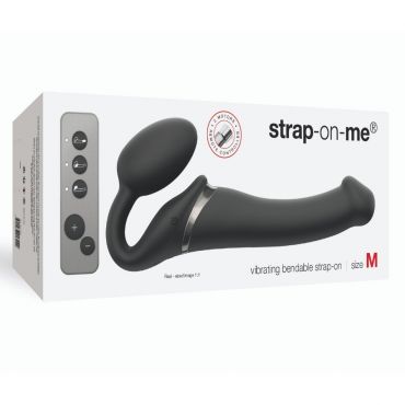 Strap-on-me Vibrating Bendable Strap-on Strapon Dildo, Beginner - Amorana