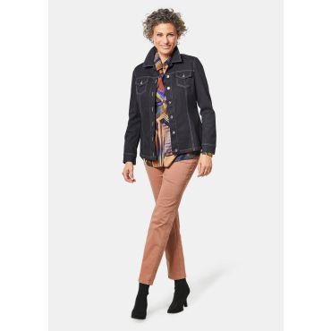 Ajaton farkkutakki upeilla yksityiskohdilla - musta - Gr. 42 - Goldner Fashion