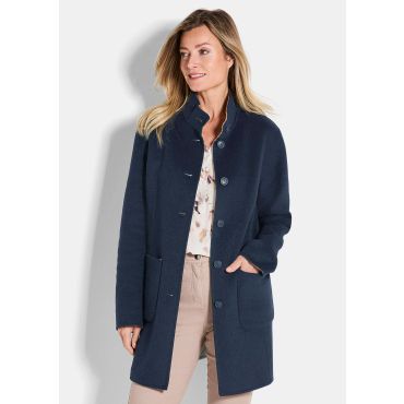 Laadukas kääntötakki - tummansininen / kamelinruskea / meleerattu - Gr. 52 - Goldner Fashion