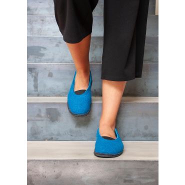 Kotitossut - sininen - Gr. 42 - Goldner Fashion