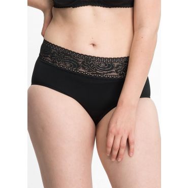 Ryhdikkäät alushousut pitsivyötärönauhalla - schwarz - Gr. 40/42 - Goldner Fashion