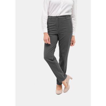 Miellyttävät pehmeät flanellihousut LOUISA COMFORT+ - harmaa - Gr. 195 - Goldner Fashion