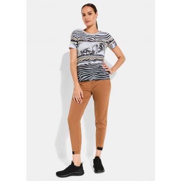 Neulospaita - valkoinen / musta / beige - Gr. 42 - Goldner Fashion