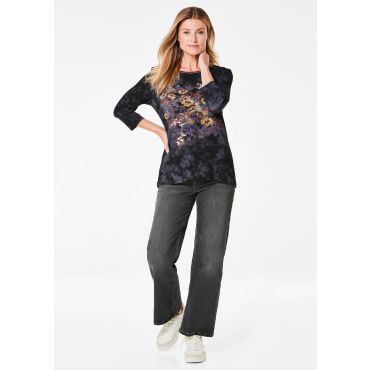 Neulospaita - tummansininen / kuvioll. - Gr. 19 - Goldner Fashion