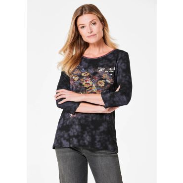 Neulospaita - tummansininen / kuvioll. - Gr. 19 - Goldner Fashion