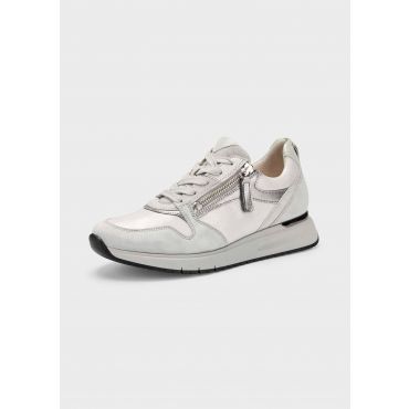 Sneakerit laadukasta nahkaa - harmaa / hopea - Gr. 5 - Goldner Fashion