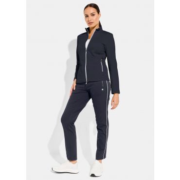 Toiminnallinen takki struktuurikangasta - tummansininen - Gr. 38 - Goldner Fashion
