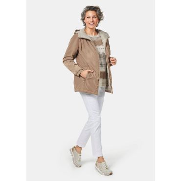 Hupullinen takki - myyränruskea - Gr. 44 - Goldner Fashion