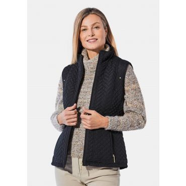 Liivi keinoturkisvuorilla - schwarz - Gr. XL - Goldner Fashion