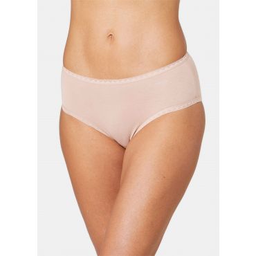 Joustavat puuvilla-alushousut, 2 kpl - samppanja - Gr. XS - Goldner Fashion