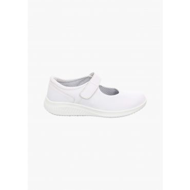 Nahkakengät tarranauharemmillä - kermanvalkoinen - Gr. 37 - Goldner Fashion