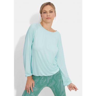 Kevyt, toiminnallinen pitkähihainen paita - vaaleansininen - Gr. S - Goldner Fashion
