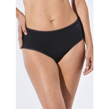 Joustavat puuvilla-alushousut, 2 kpl - musta - Gr. S - Goldner Fashion