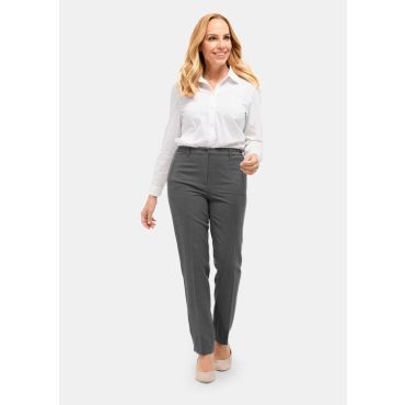 Miellyttävät pehmeät flanellihousut LOUISA COMFORT+ - harmaa - Gr. 195 - Goldner Fashion
