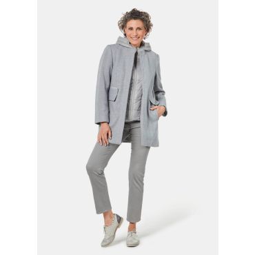 Takki ja irrotettava vuori - harmaa / tummanharmaa / meleerattu - Gr. 24 - Goldner Fashion