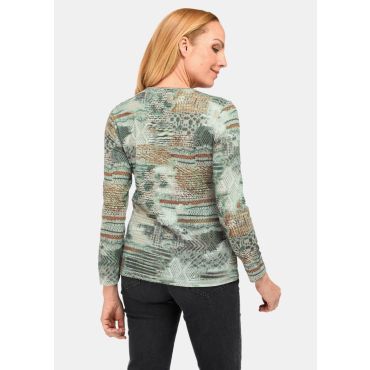 Printtineulospaita - salvia / kuvioll. - Gr. 25 - Goldner Fashion