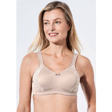 Kaarituettomat minimizer-sporttiliivit - beige - Gr. 75 E - Goldner Fashion