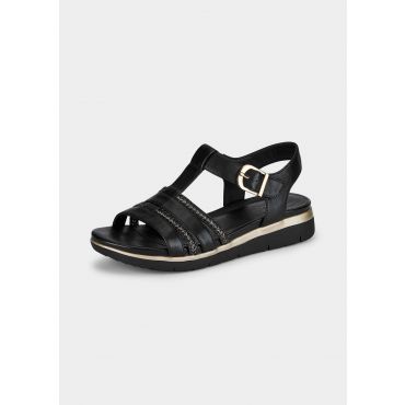 Kiilakorkosandaalit - musta - Gr. 36 - Goldner Fashion
