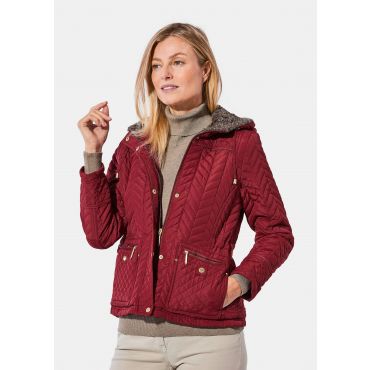 Tikkitakki kevyellä toppauksella - bordeaux - Gr. L - Goldner Fashion